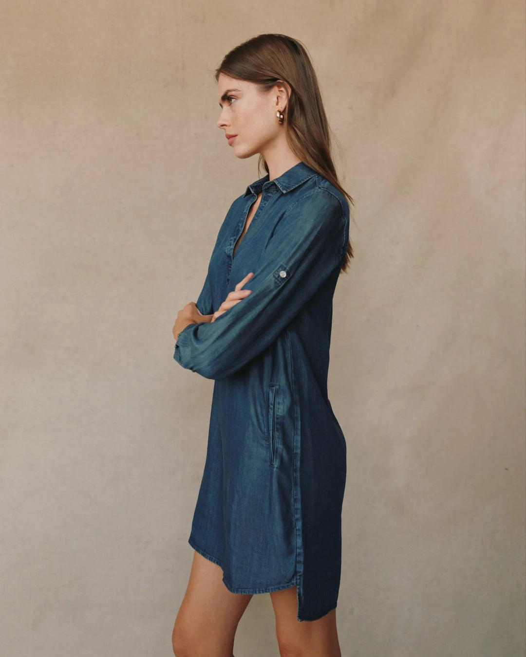 Long Sleeve A-Line Dress