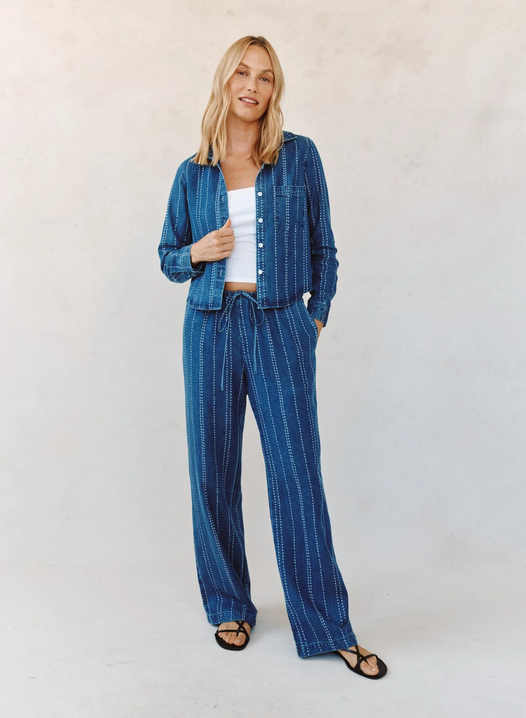 Long Sleeve Cropped Shirt