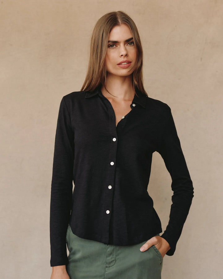 Button Up Knit Top