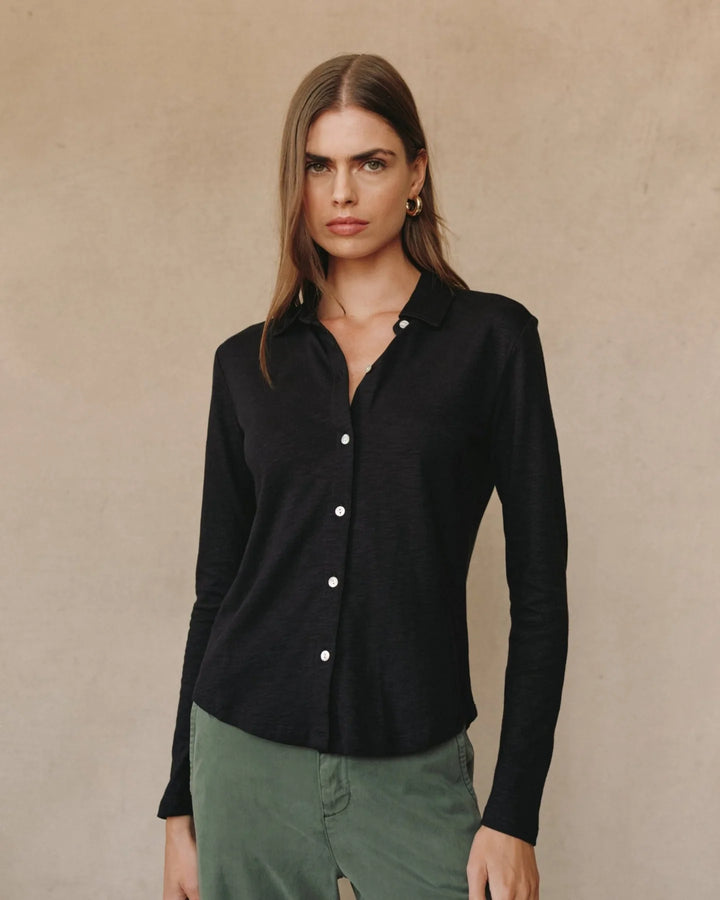 Button Up Knit Top