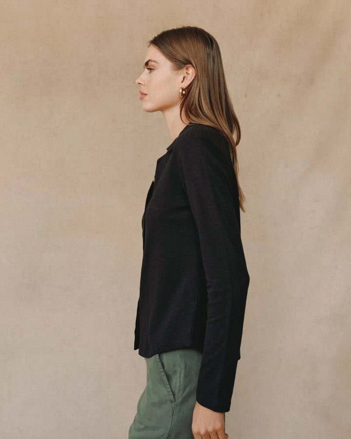 Button Up Knit Top
