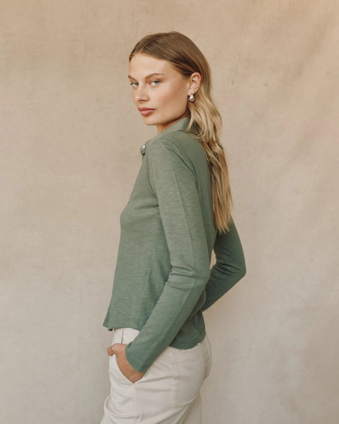 Button Up Knit Top