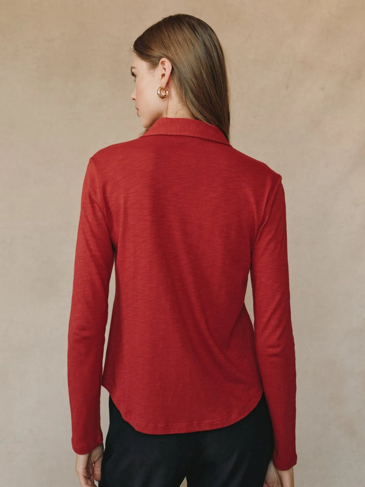 Button Up Knit Top