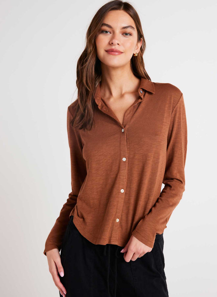 Button Up Knit Top