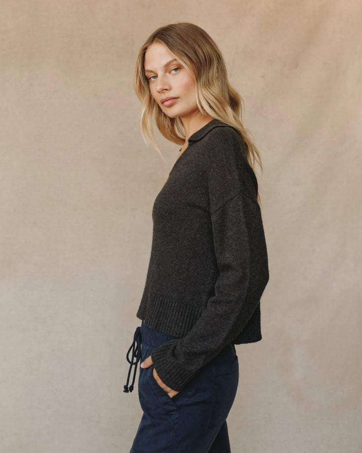 Pullover Sweater with Collar