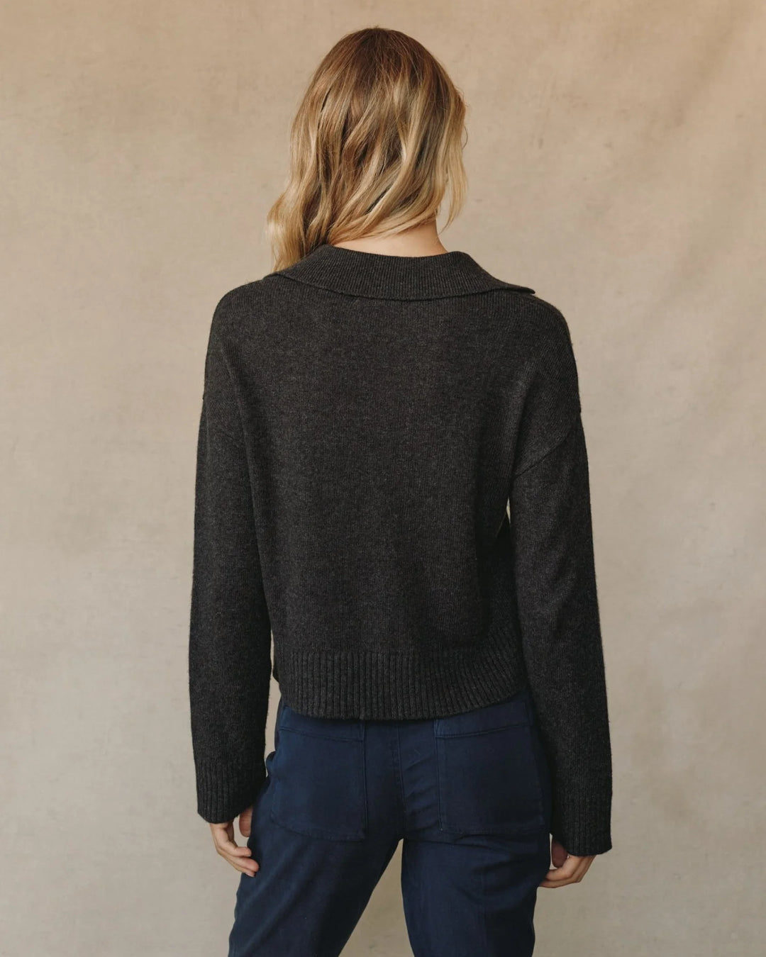 Pullover Sweater with Collar