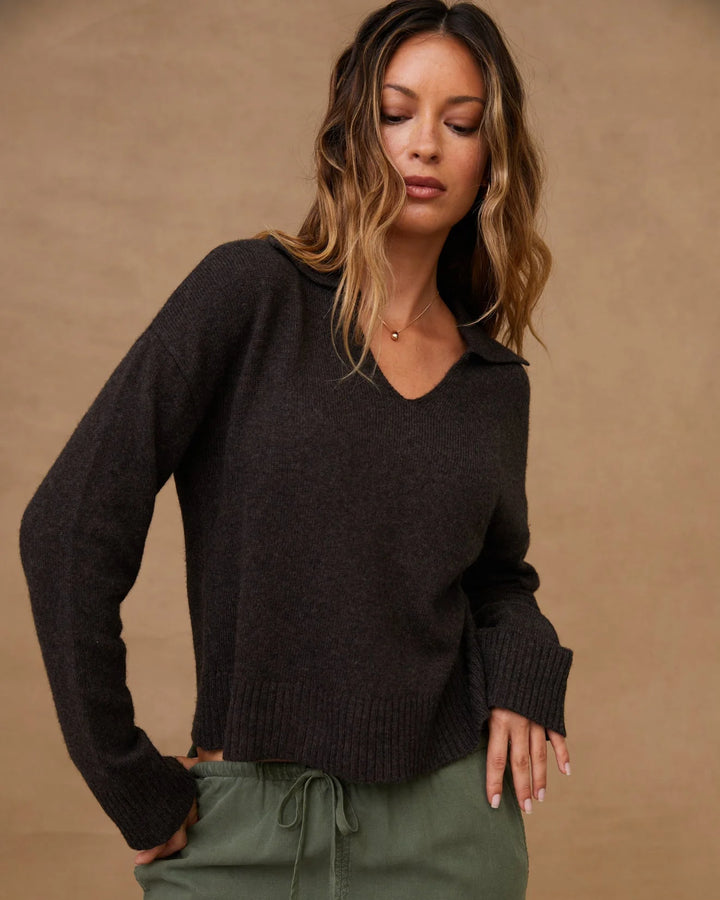 Pullover Sweater with Collar