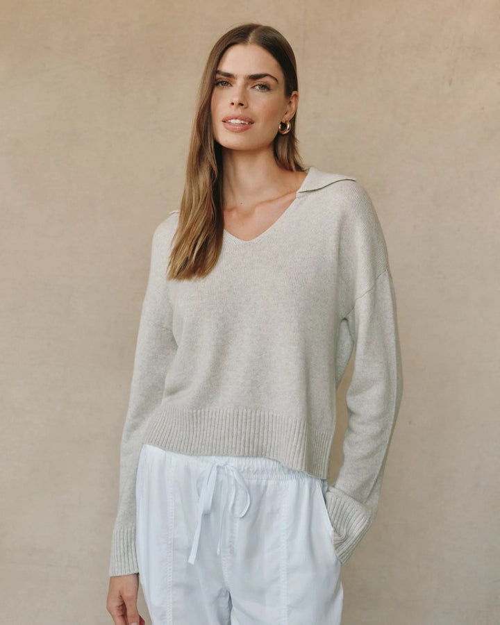 Pullover Sweater with Collar