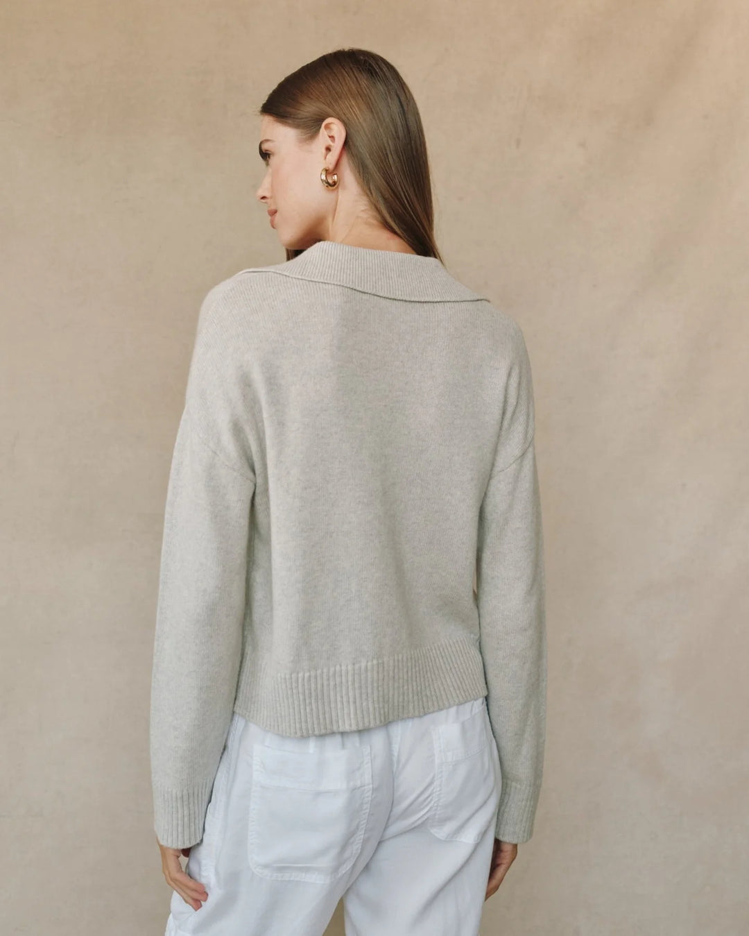 Pullover Sweater with Collar