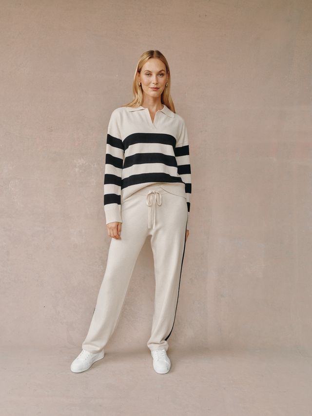 Side Stripe Straight Leg Pant