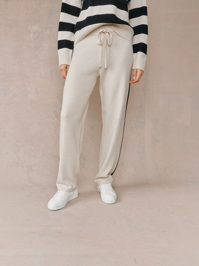 Side Stripe Straight Leg Pant