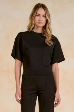 SHORT SLEEVE CREWNECK BASIC SHIRT