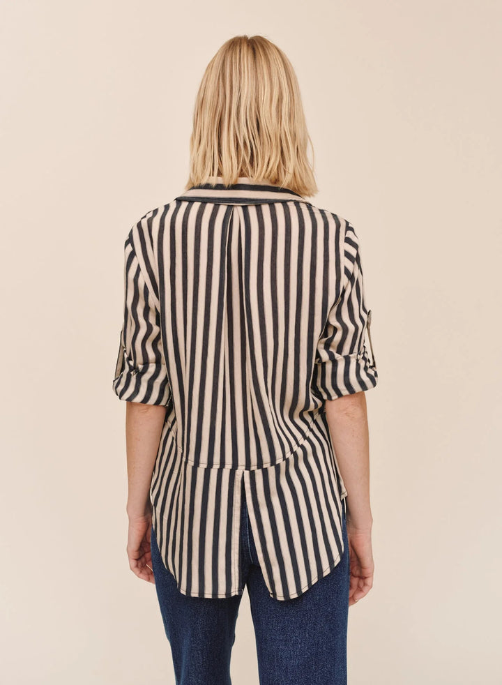 Split Back Button Down