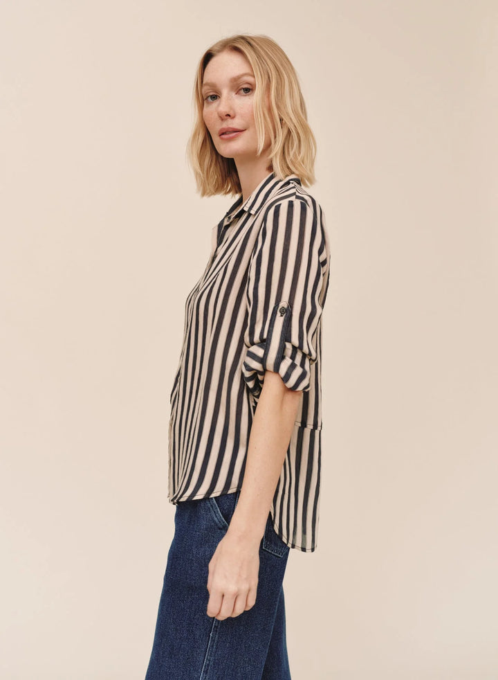 Split Back Button Down
