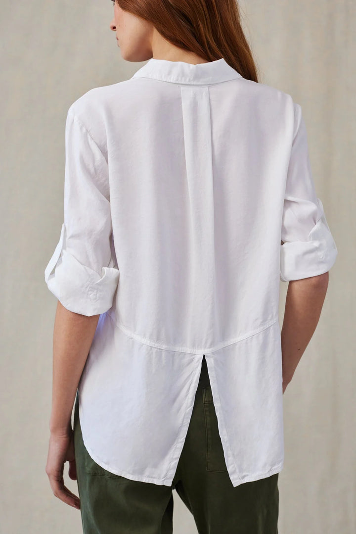 Split Back Button Down