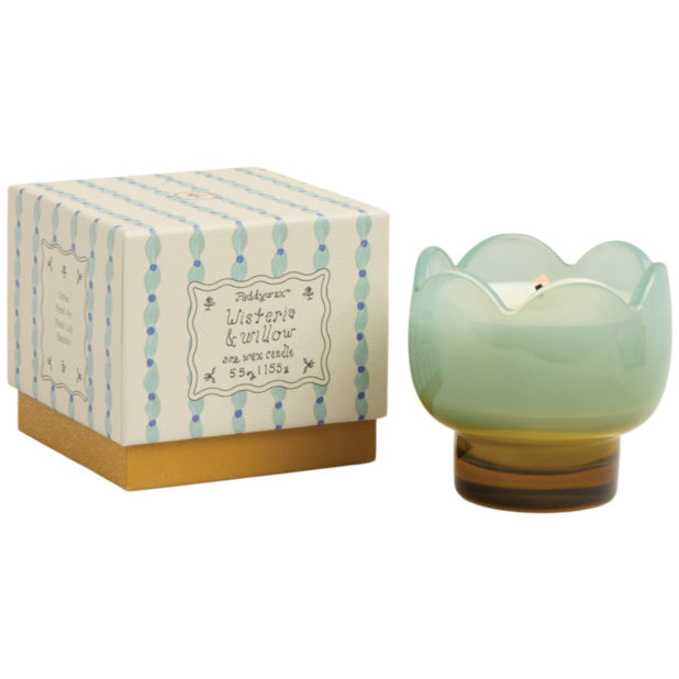 Wisteria & Willow Tulip 5.5 Oz Glass Candle