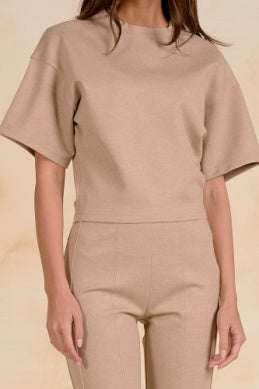 SHORT SLEEVE CREWNECK BASIC SHIRT