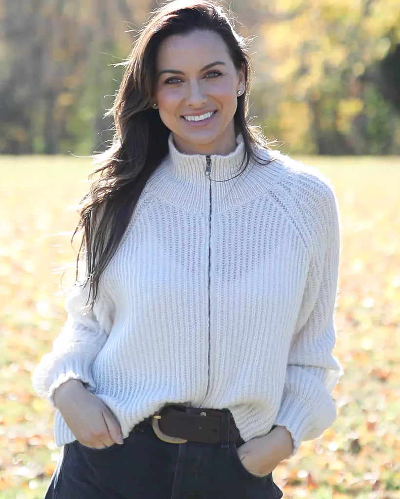 Leo Zip Cardi Chunky