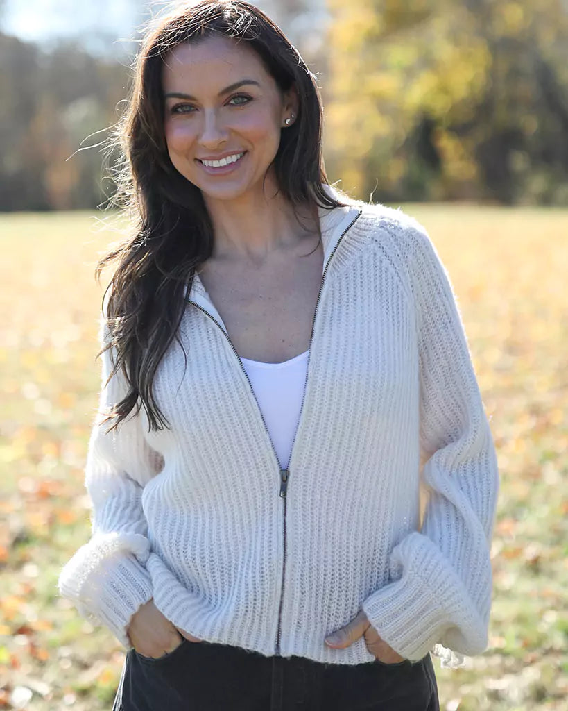 Leo Zip Cardi Chunky